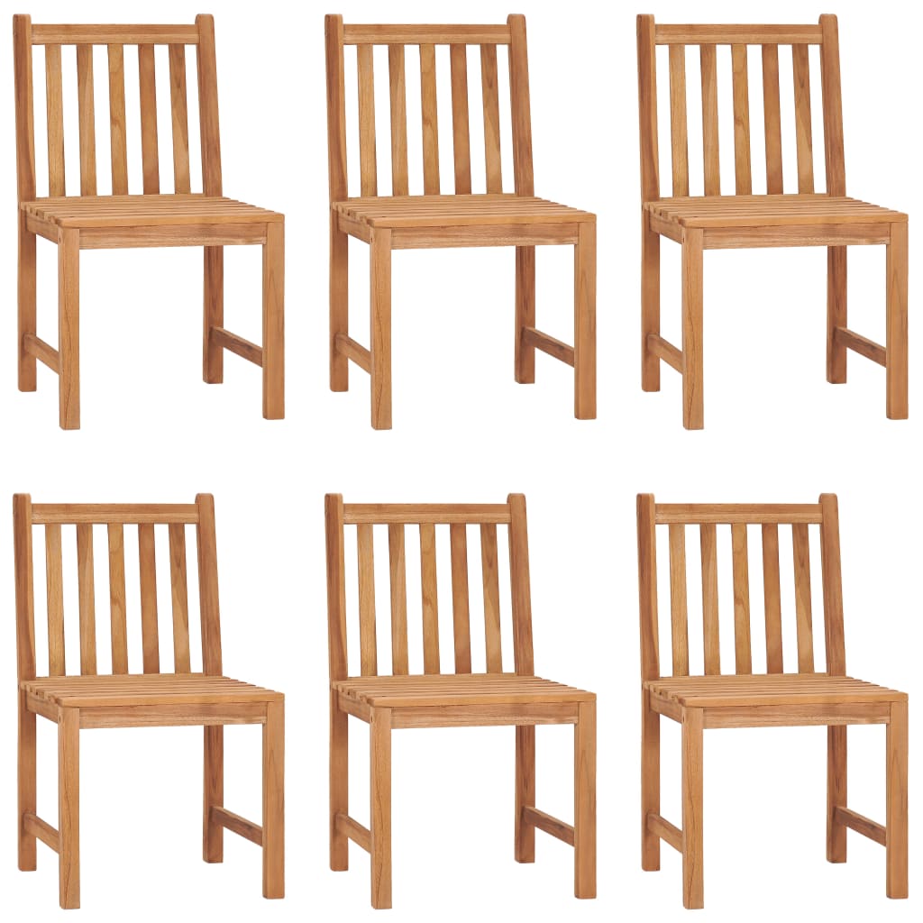 7-Delige Tuinset 140X80 Cm Massief Teakhout