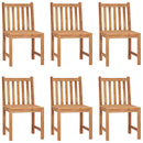 7-Delige Tuinset 140X80 Cm Massief Teakhout