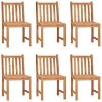 7-Delige Tuinset 140X80 Cm Massief Teakhout