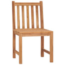 7-Delige Tuinset 140X80 Cm Massief Teakhout