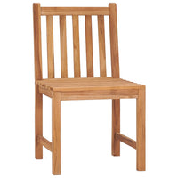 7-Delige Tuinset 140X80 Cm Massief Teakhout