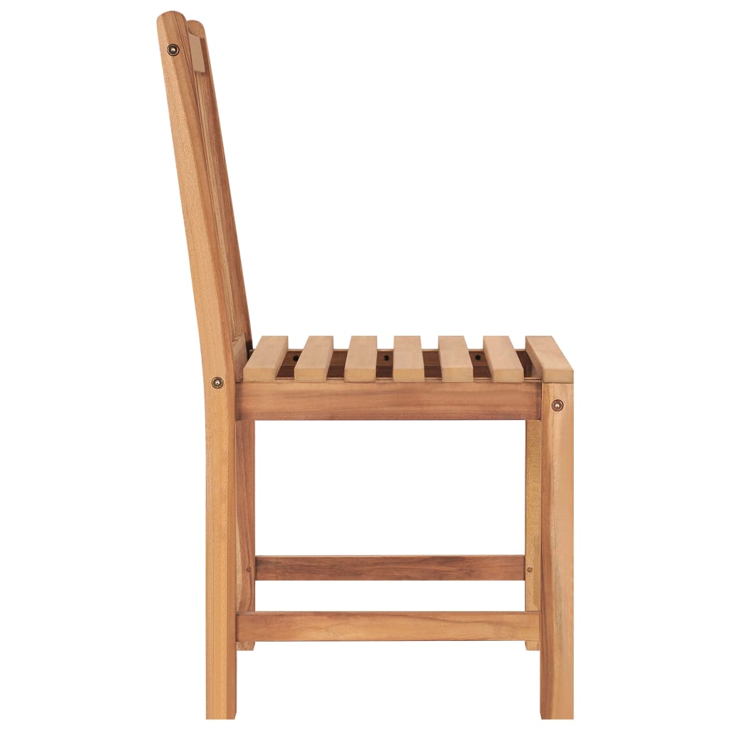 7-Delige Tuinset 140X80 Cm Massief Teakhout