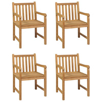 5-Delige Tuinset 140X80 Cm Massief Teakhout