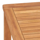 5-Delige Tuinset 140X80 Cm Massief Teakhout
