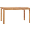 5-Delige Tuinset 140X80 Cm Massief Teakhout