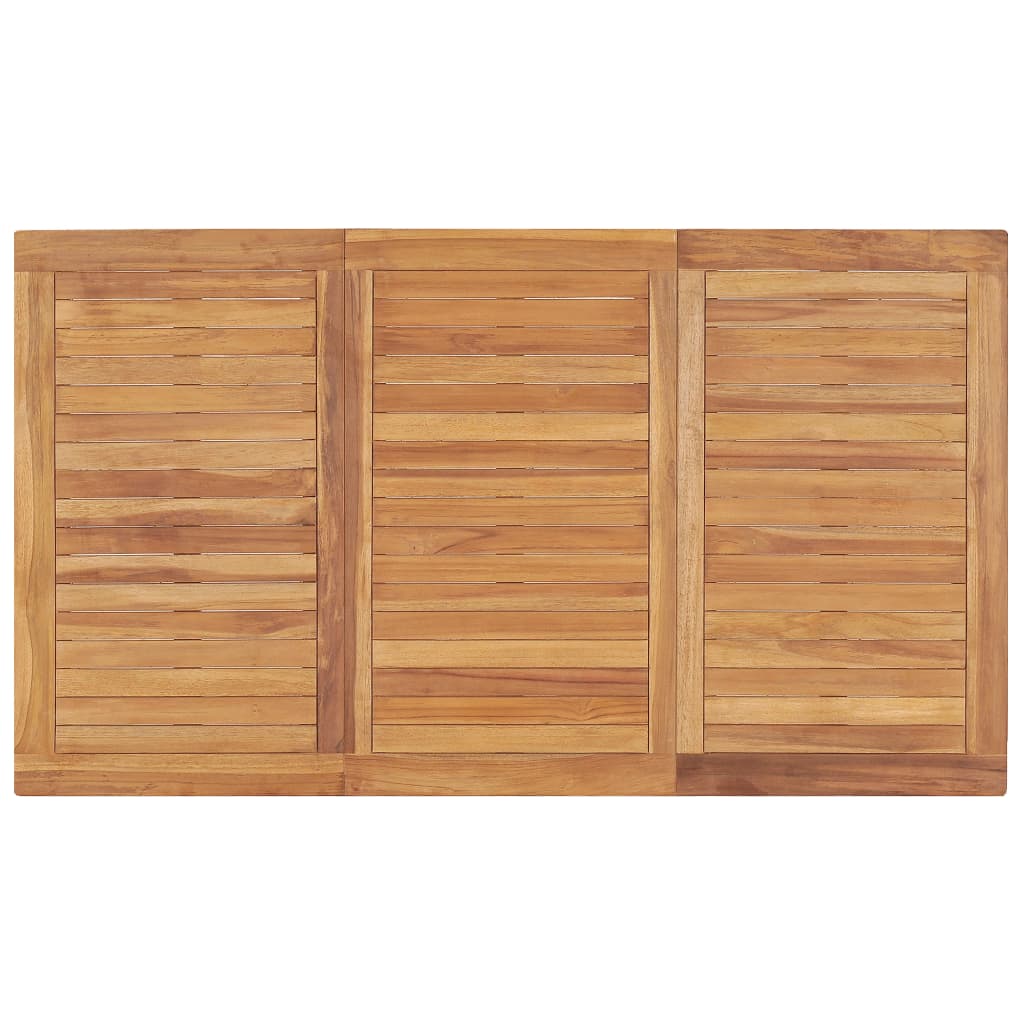 5-Delige Tuinset 140X80 Cm Massief Teakhout