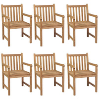7-Delige Tuinset 140X80 Cm Massief Teakhout