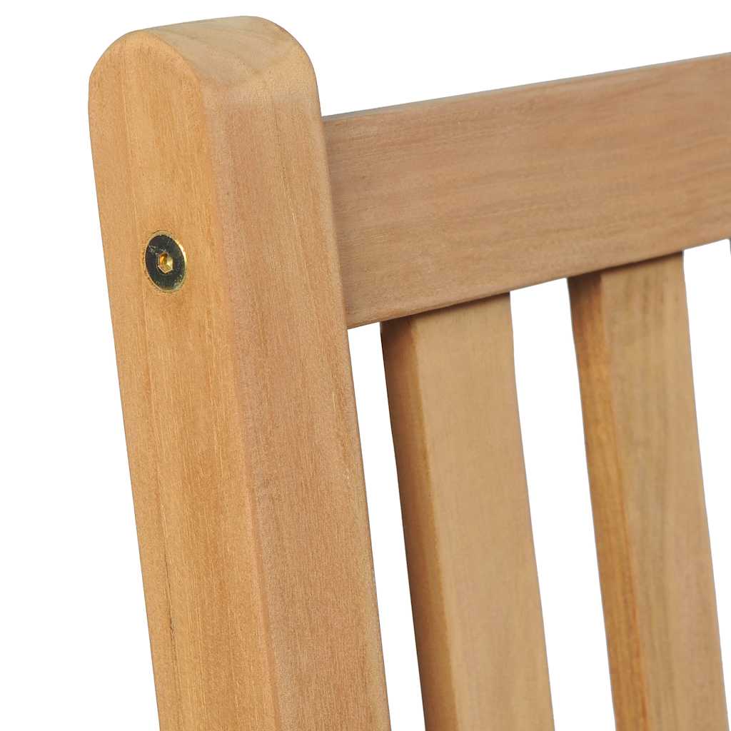 7-Delige Tuinset 140X80 Cm Massief Teakhout