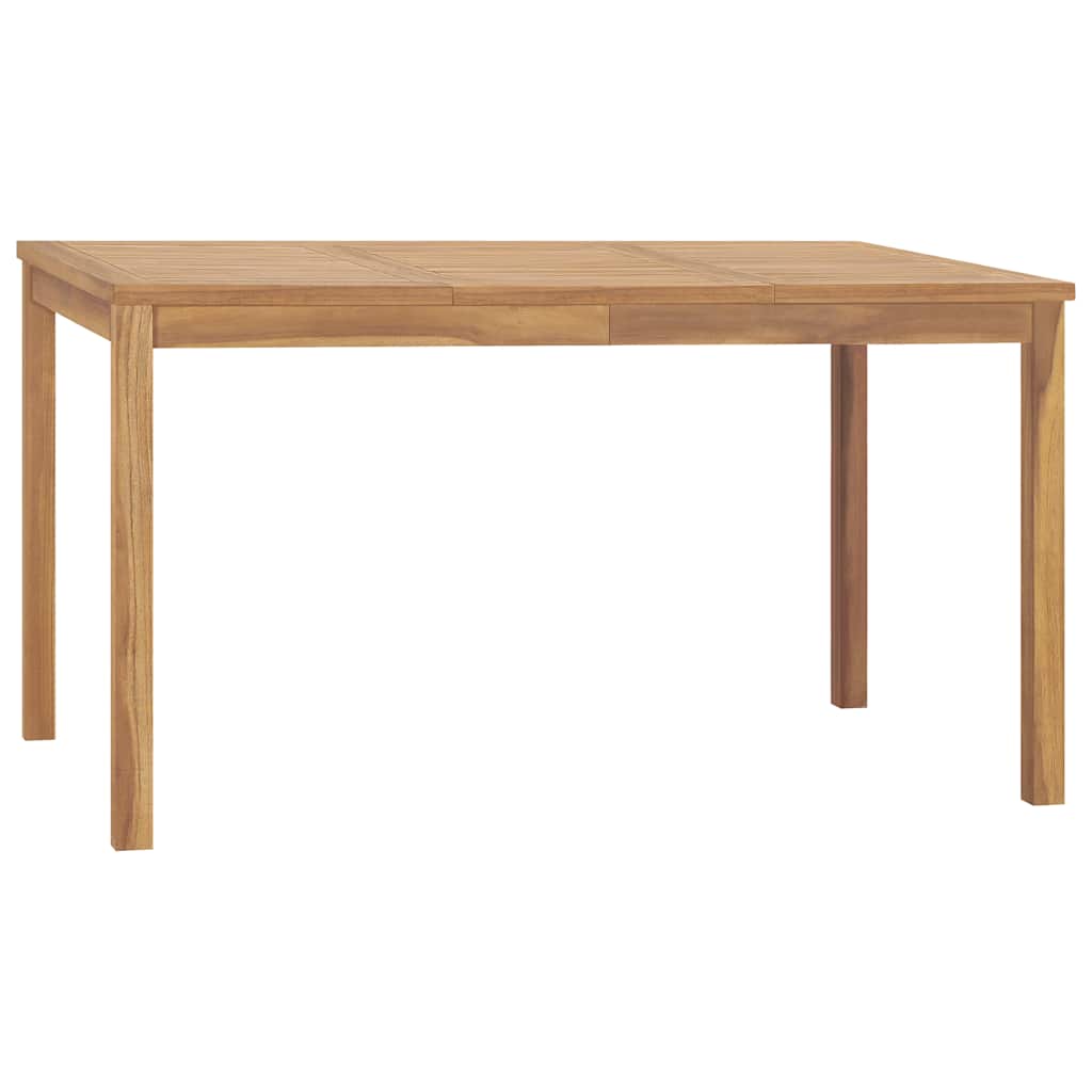 7-Delige Tuinset 140X80 Cm Massief Teakhout