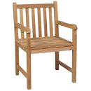 7-Delige Tuinset 140X80 Cm Massief Teakhout