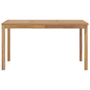 7-Delige Tuinset 140X80 Cm Massief Teakhout