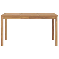 7-Delige Tuinset 140X80 Cm Massief Teakhout
