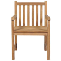 7-Delige Tuinset 140X80 Cm Massief Teakhout