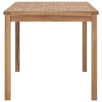 7-Delige Tuinset 140X80 Cm Massief Teakhout
