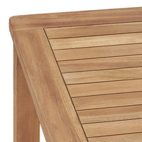 7-Delige Tuinset 140X80 Cm Massief Teakhout