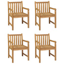 5-Delige Tuinset 150X90 Cm Massief Teakhout