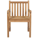 7-Delige Tuinset 150X90 Cm Massief Teakhout