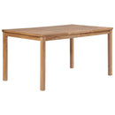 7-Delige Tuinset 150X90 Cm Massief Teakhout