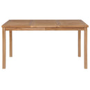 7-Delige Tuinset 150X90 Cm Massief Teakhout