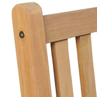 7-Delige Tuinset 150X90 Cm Massief Teakhout