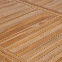 7-Delige Tuinset 200X100 Cm Massief Teakhout