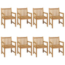 9-Delige Tuinset 200X100 Cm Massief Teakhout