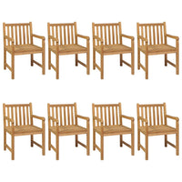 9-Delige Tuinset 200X100 Cm Massief Teakhout