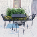 3-Delige Tuinset Pvc-Rattan Zwart