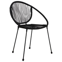 3-Delige Tuinset Pvc-Rattan Zwart