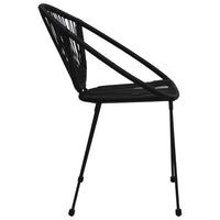 3-Delige Tuinset Pvc-Rattan Zwart