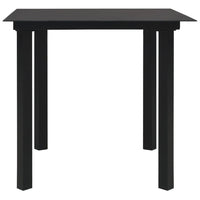 3-Delige Tuinset Pvc-Rattan Zwart