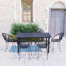 3-Delige Tuinset Pvc-Rattan Zwart