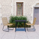 5-Delige Tuinset Poly Rattan En Glas