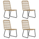 5-Delige Tuinset Poly Rattan En Glas