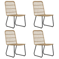 5-Delige Tuinset Poly Rattan En Glas