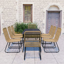 5-Delige Tuinset Poly Rattan En Glas