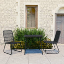 5-Delige Tuinset Poly Rattan En Glas