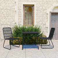 5-Delige Tuinset Poly Rattan En Glas