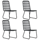 5-Delige Tuinset Poly Rattan En Glas