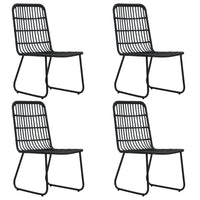 5-Delige Tuinset Poly Rattan En Glas