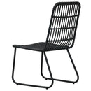 5-Delige Tuinset Poly Rattan En Glas