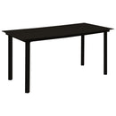 5-Delige Tuinset Poly Rattan En Glas