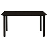 5-Delige Tuinset Poly Rattan En Glas