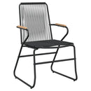 7-Delige Tuinset Pvc-Rattan Zwart