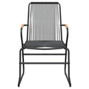 7-Delige Tuinset Pvc-Rattan Zwart