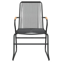 7-Delige Tuinset Pvc-Rattan Zwart