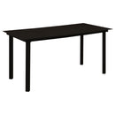 7-Delige Tuinset Pvc-Rattan Zwart