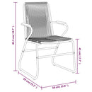 7-Delige Tuinset Pvc-Rattan Zwart