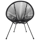 3-Delige Tuinset Pvc-Rattan Zwart