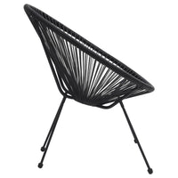 3-Delige Tuinset Pvc-Rattan Zwart